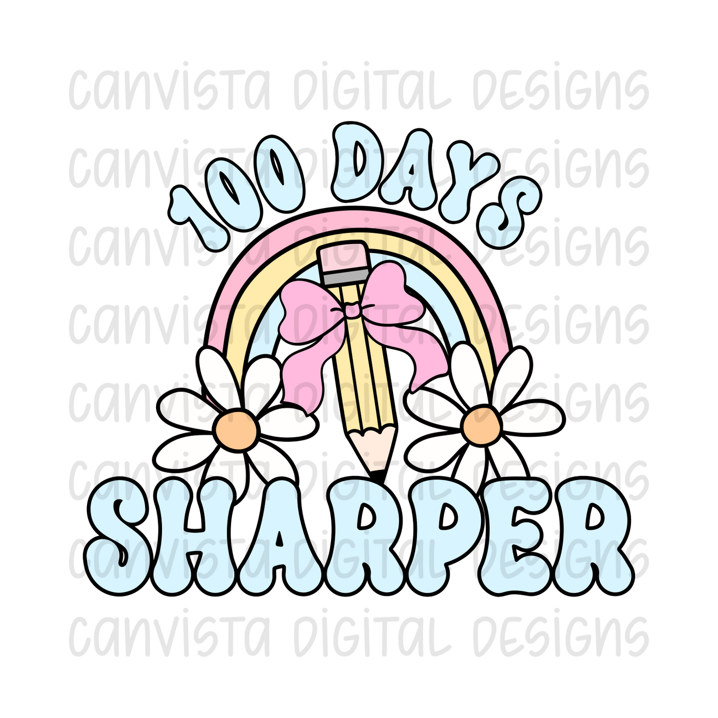 100 Days Sharper PNG File - Digital Design