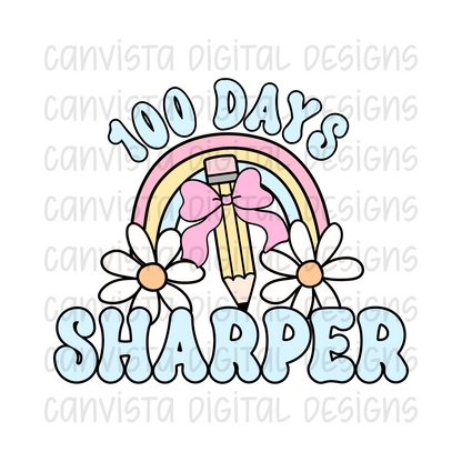 100 Days Sharper PNG File - Digital Design