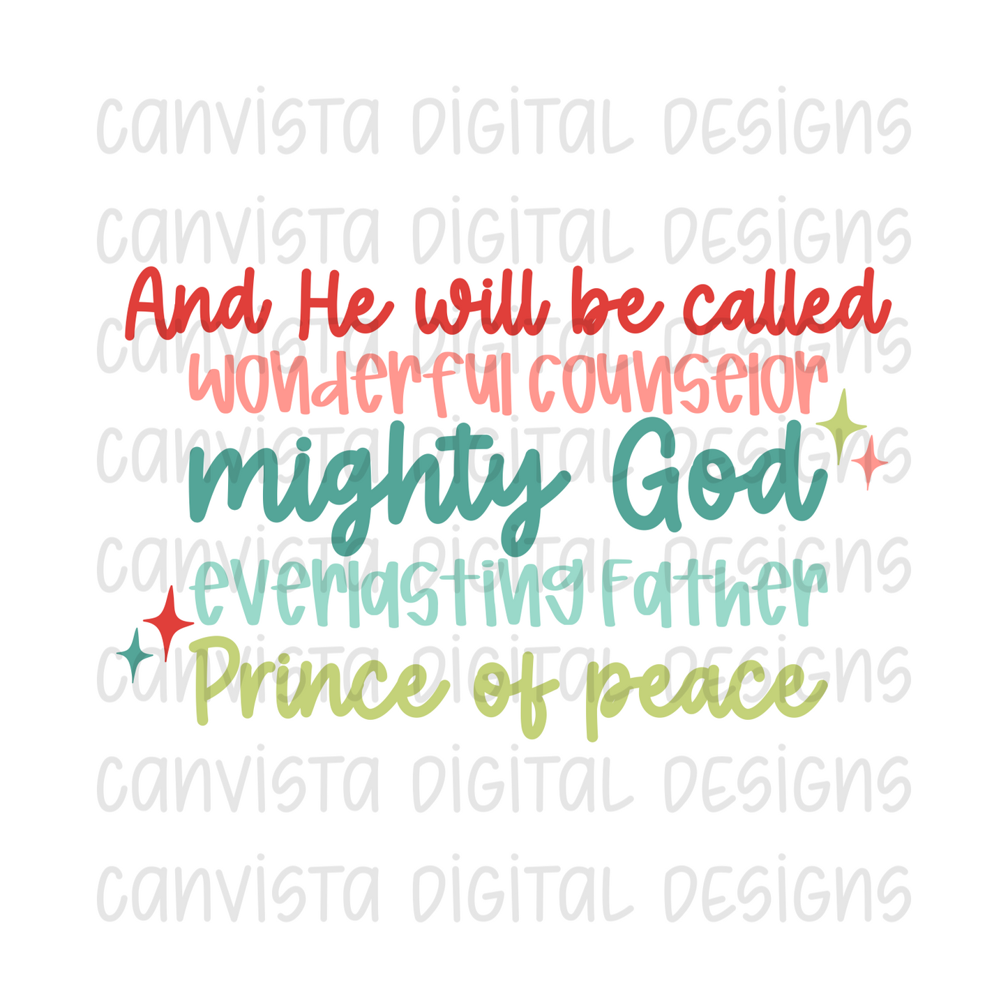 And He Will Be Called.. PNG File - Digital Design