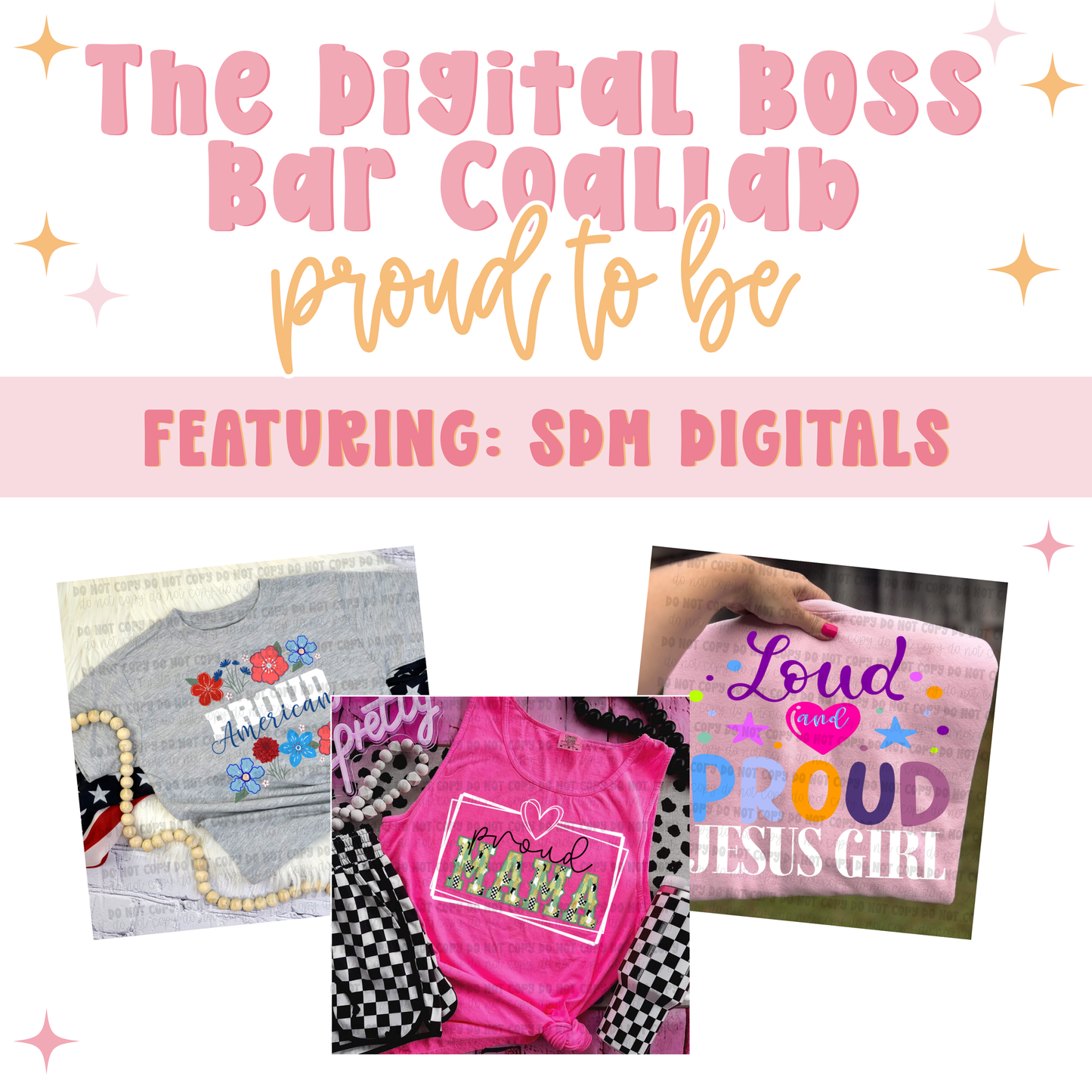 Proud To Be - The Boss Bar Designer Collab Bundle - Digital Designs