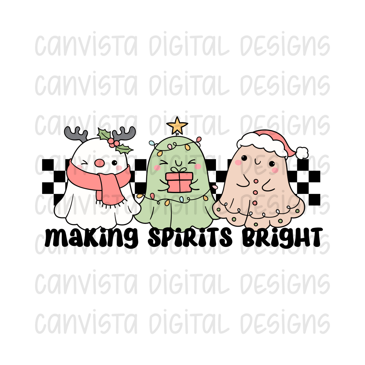 Making Spirits Bright PNG File - Digital Design