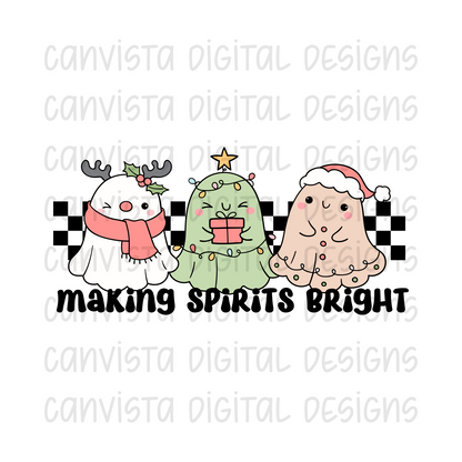 Making Spirits Bright PNG File - Digital Design