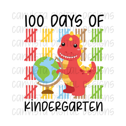 100 Days of Kindergarten PNG File - Digital Design