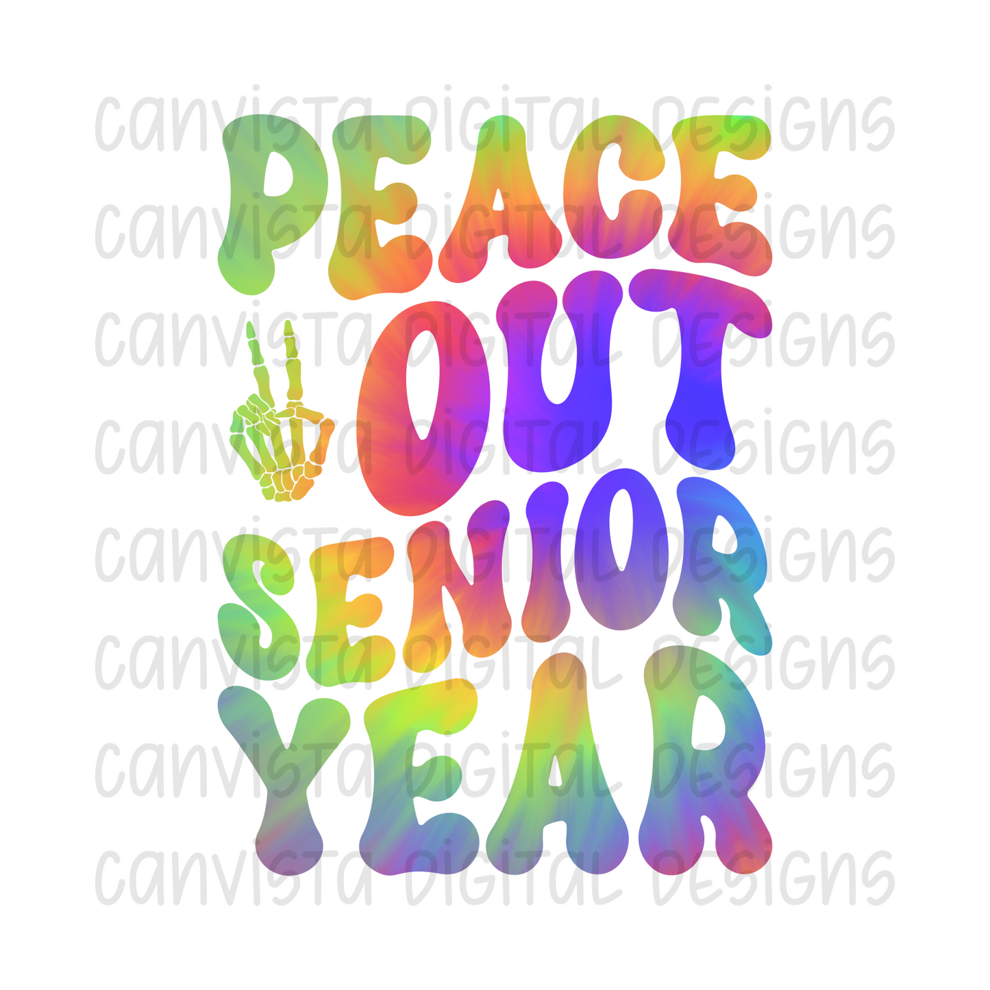 Peace Out Senior Year PNG File - Digital Design