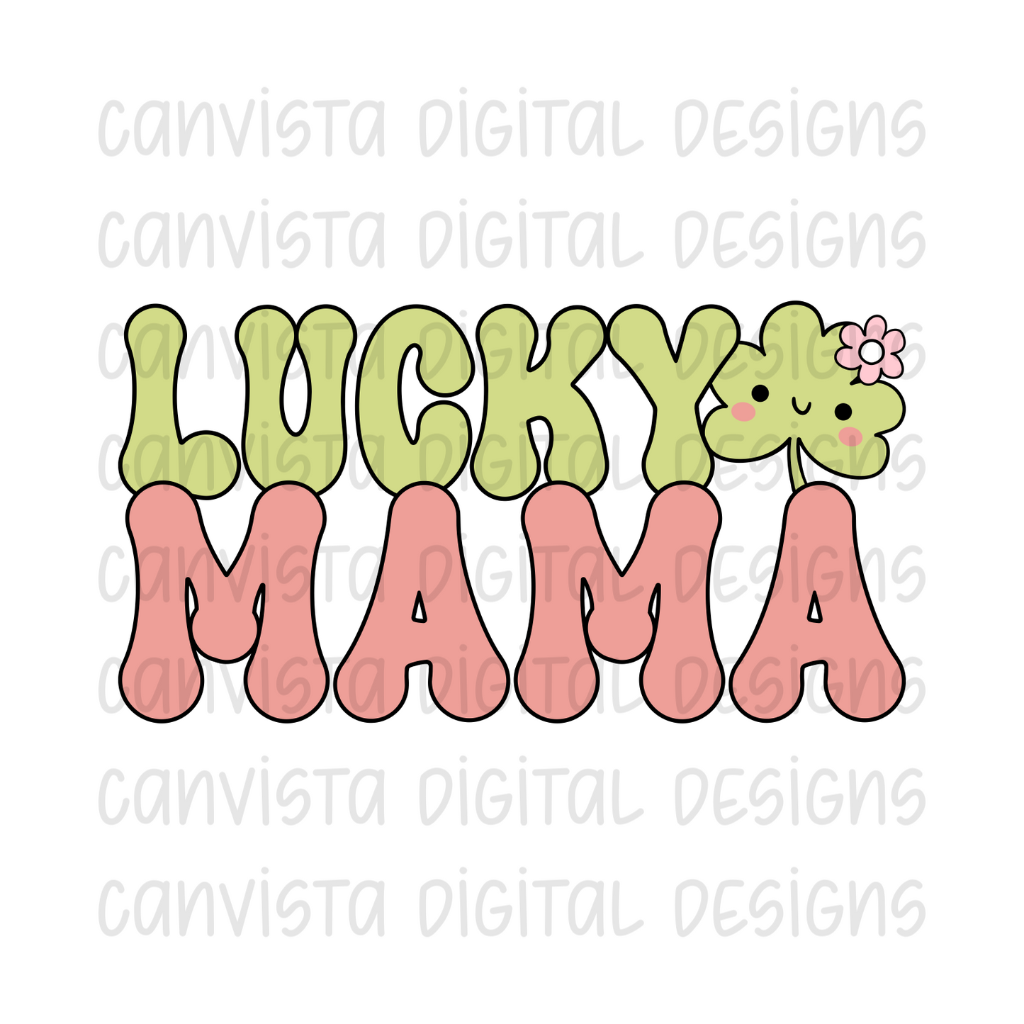 Lucky Mama PNG File - Digital Design