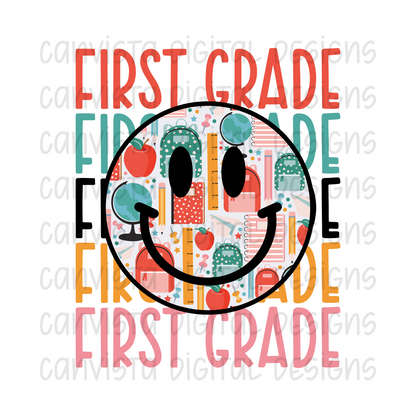 First Grade Smiley PNG File - Digital Design