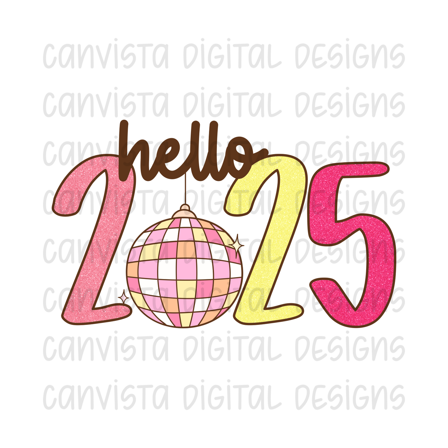 Hello 2025 PNG File - Digital Design