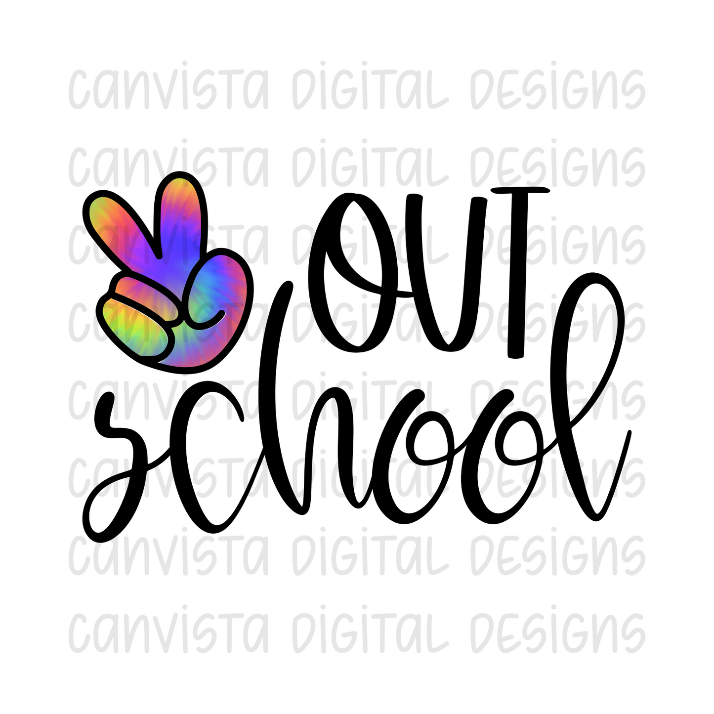 Peace Out School PNG File - Digital Design