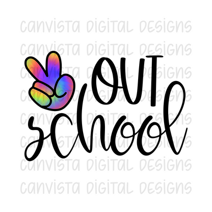 Peace Out School PNG File - Digital Design