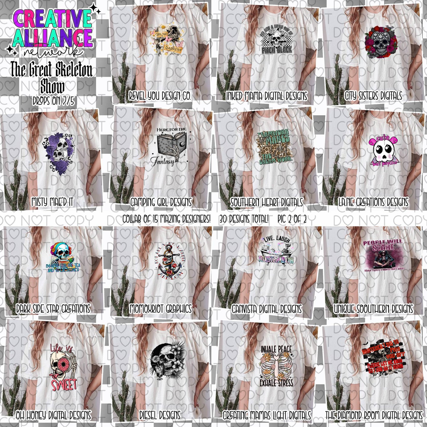 C.A.N Collab Bundle - The Great Skeleton Show - Digital Designs