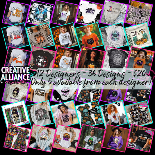 C.A.N Collab Bundle - Creeping It Real - Halloween Themed - Digital Designs