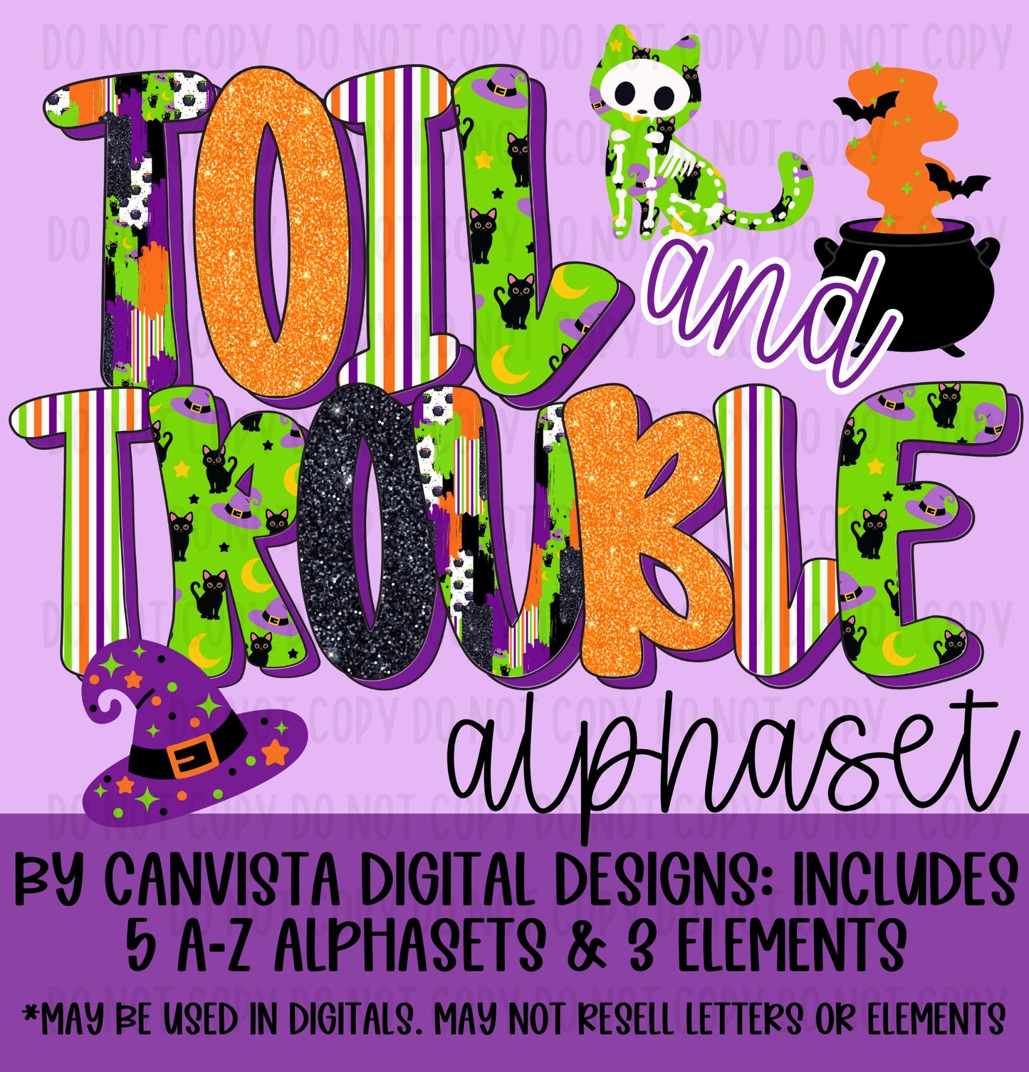 Toil and Trouble Alphaset
