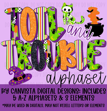 Toil and Trouble Alphaset