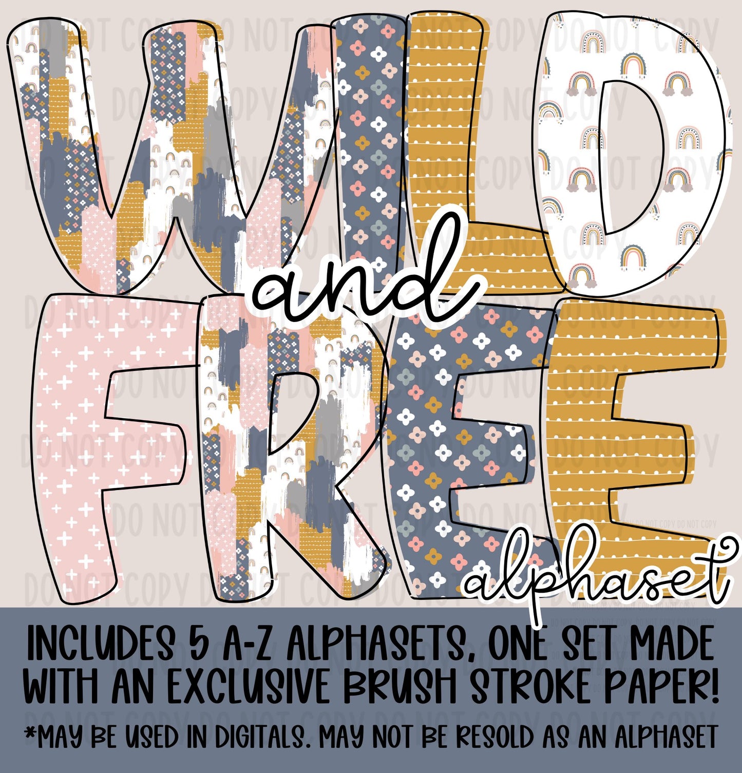 Wild N Free Alphaset