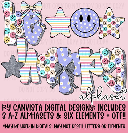 Be Happy Alphaset + OTF