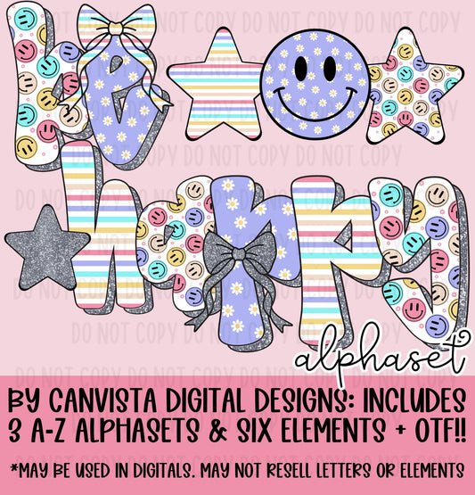 Be Happy Alphaset + OTF