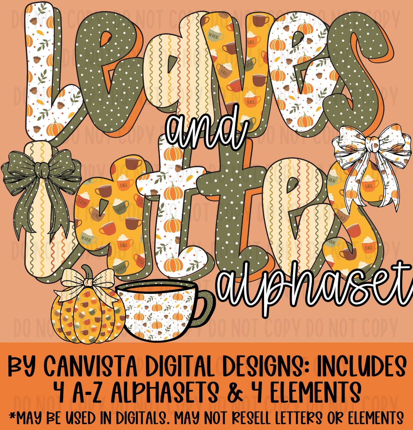 Leaves and Lattes Alphaset
