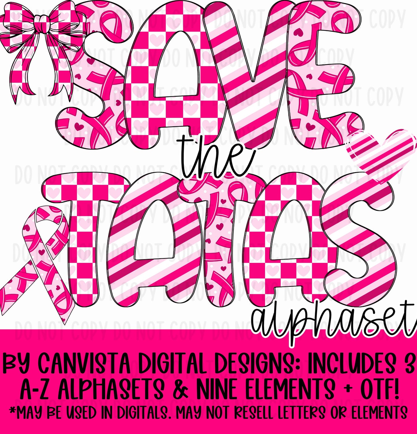 Save The Tatas Alphaset + OTF
