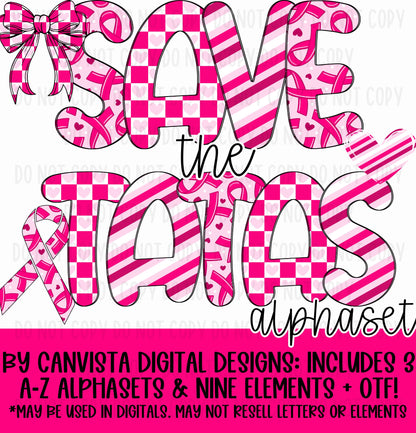 Save The Tatas Alphaset + OTF