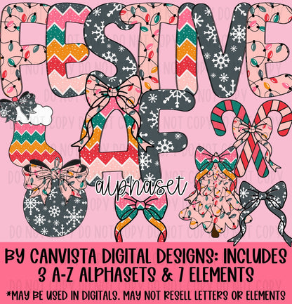 Festive AF Alphaset