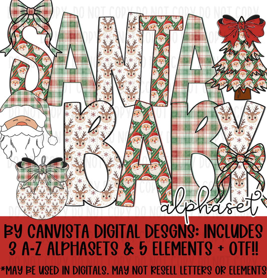 Santa Baby Alphaset + OTF