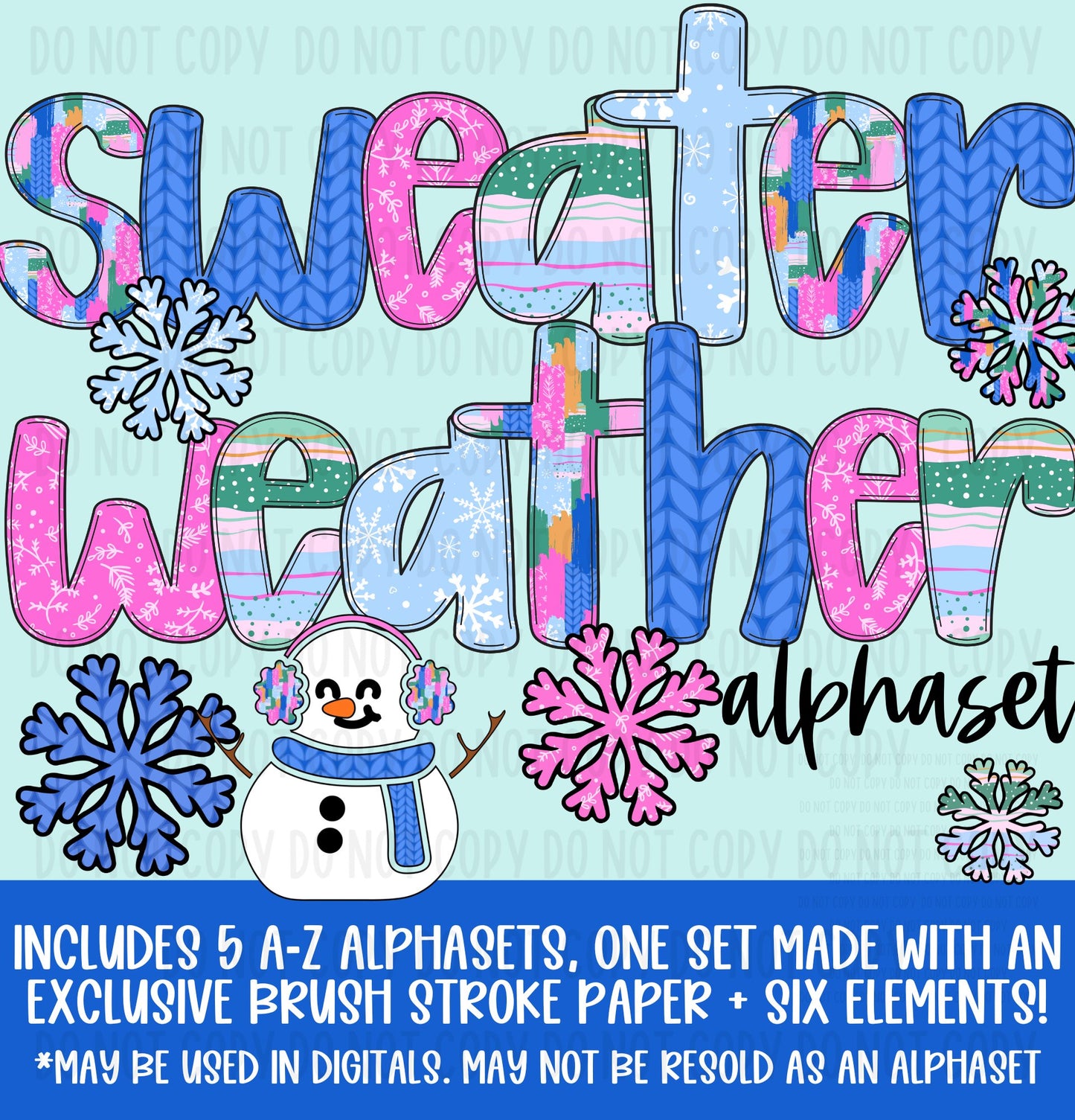 Sweater Weather Alphaset