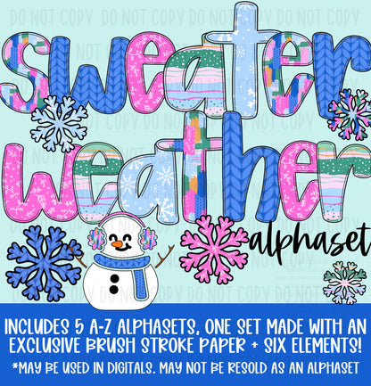 Sweater Weather Alphaset
