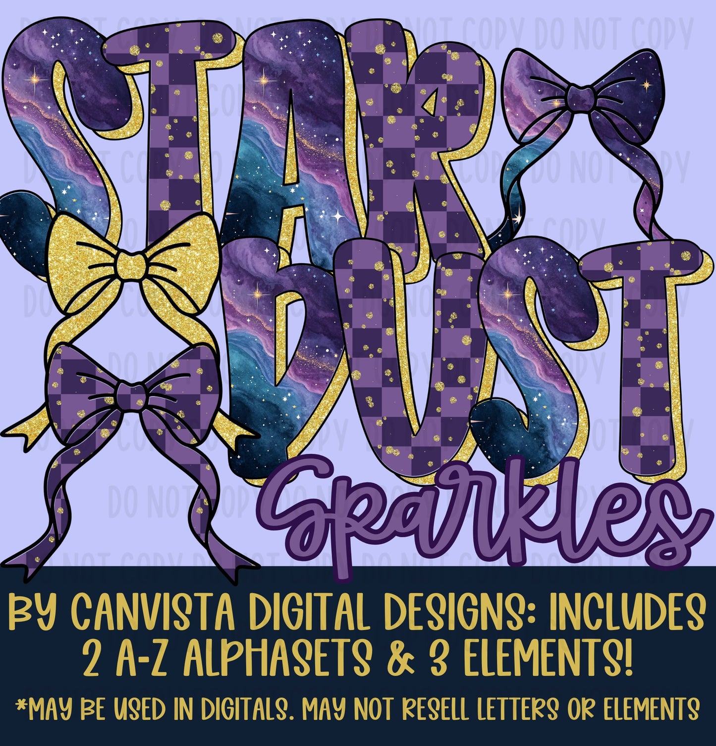 Star Dust Sparkles Mini Alphaset
