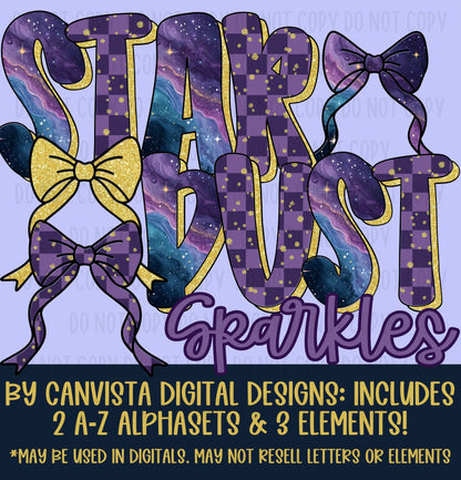 Star Dust Sparkles Mini Alphaset
