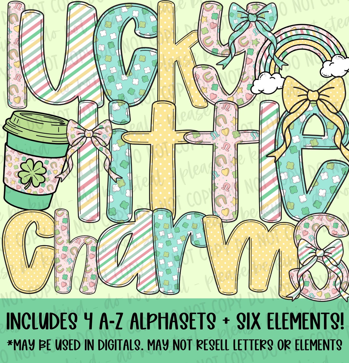Lucky Little Charms Alphaset