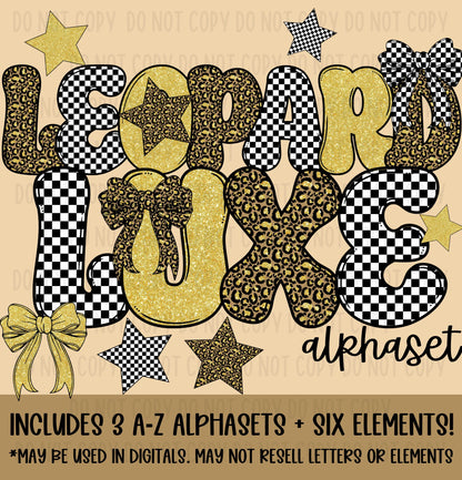 Leopard Luxe Alphaset