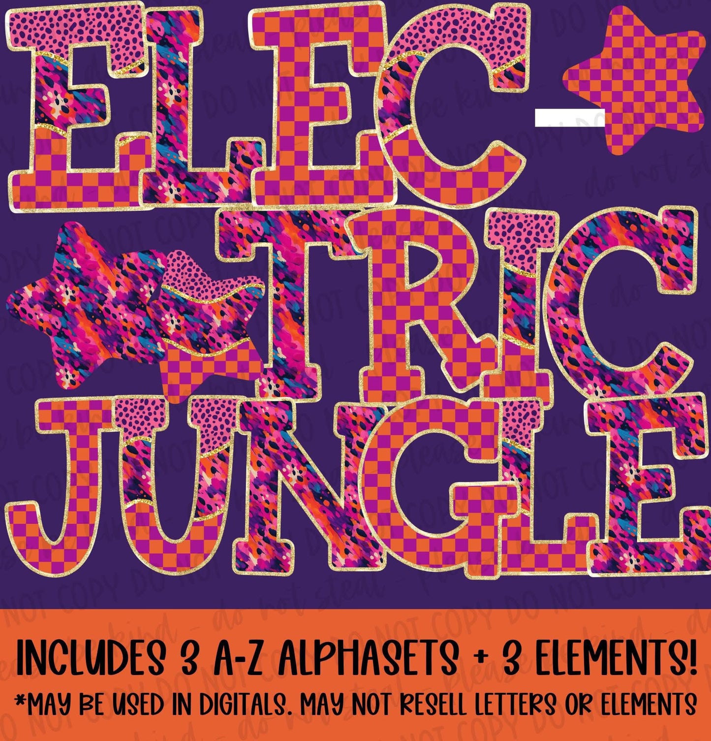 Electric Jungle Mini Alphaset