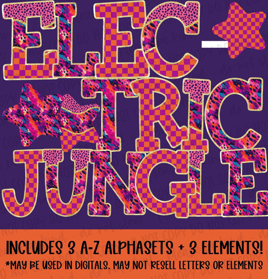 Electric Jungle Mini Alphaset