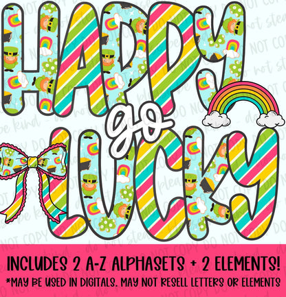 Happy Go Lucky Mini Alphaset