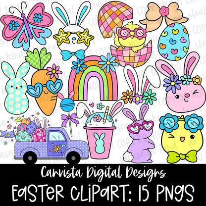 Bright Easter Clipart Set