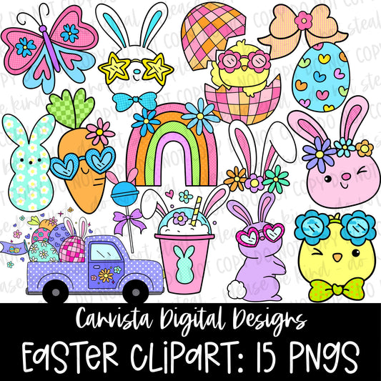 Bright Easter Clipart Set