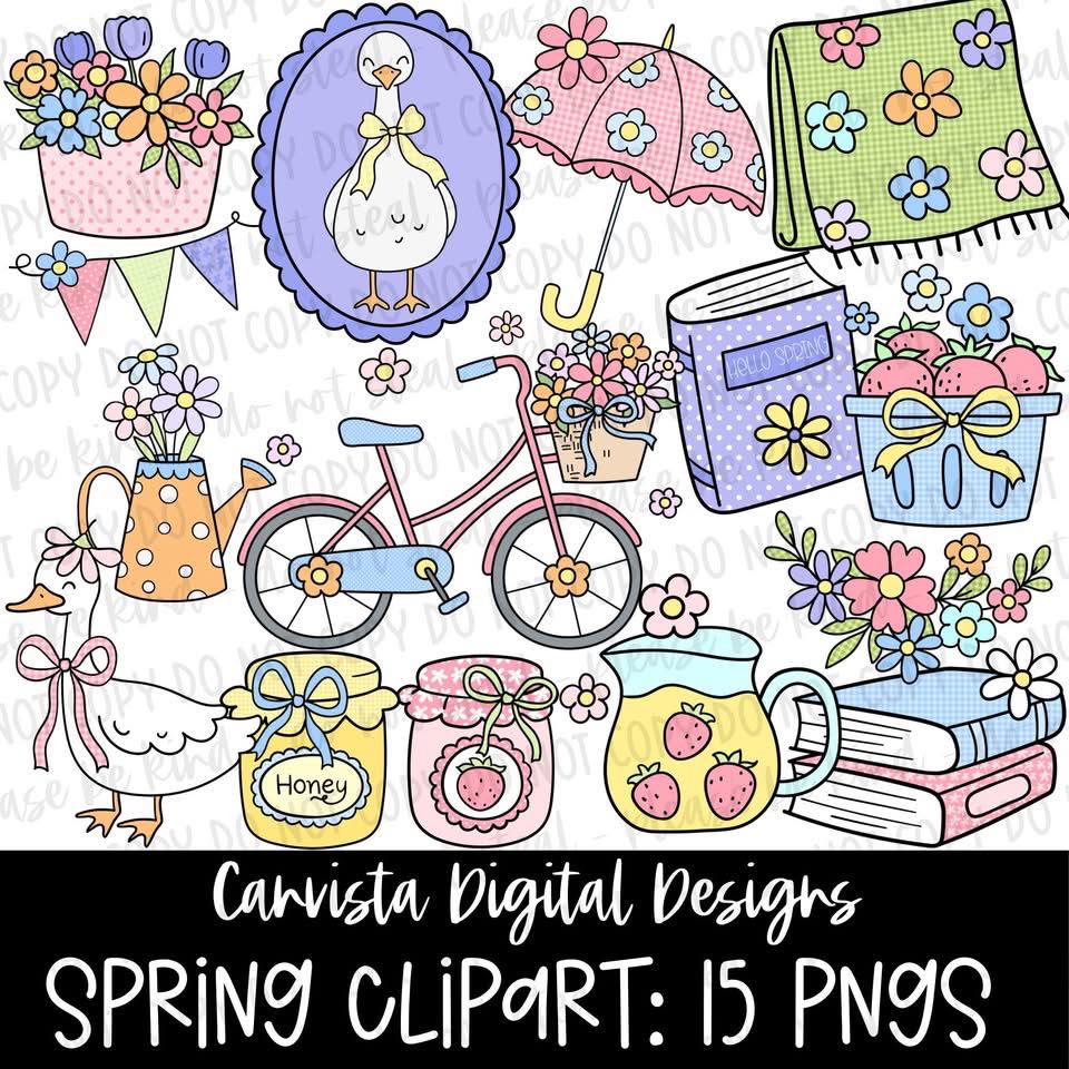 Spring Clipart Set