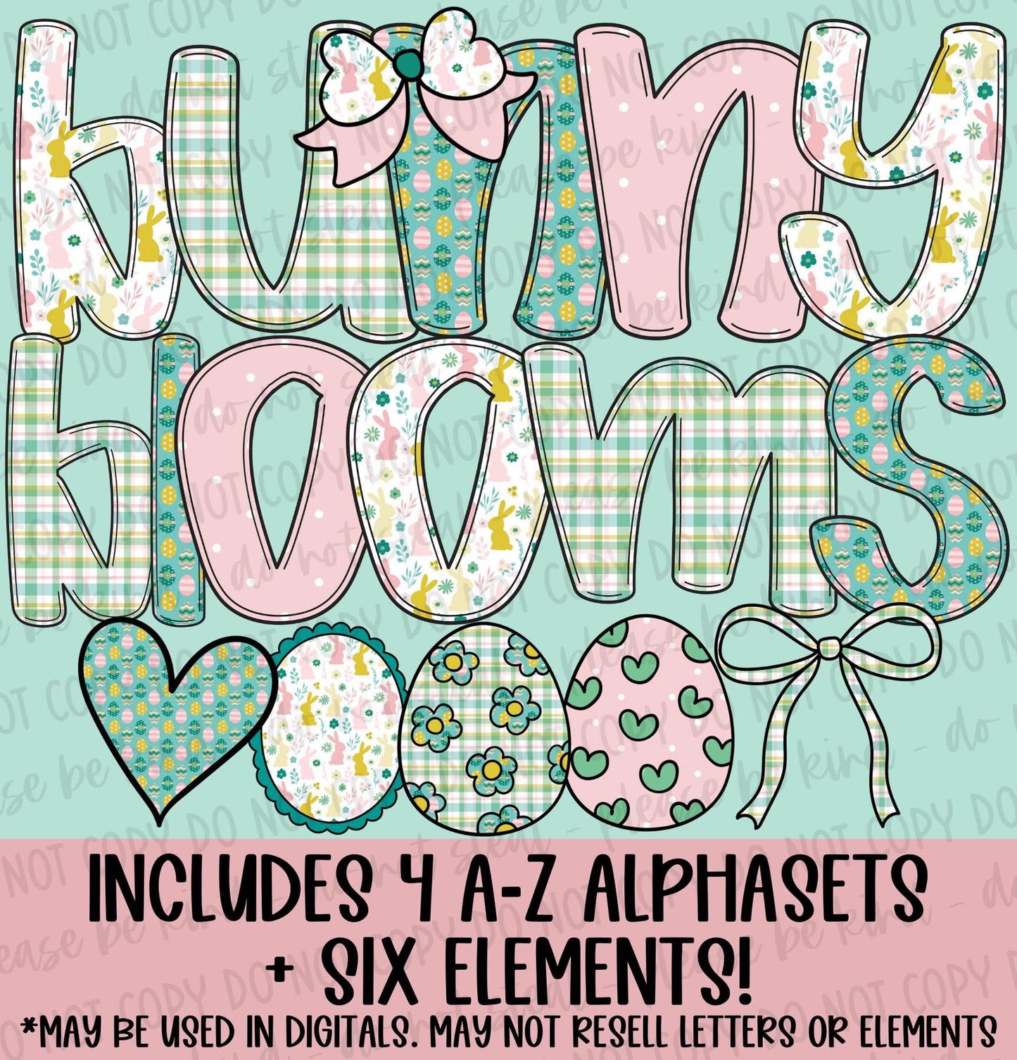 Bunny Blooms Alphaset