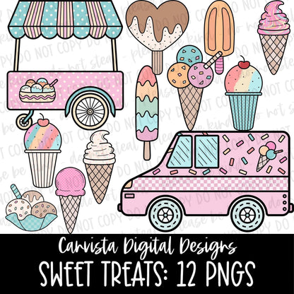 Sweet Treats Clipart Set
