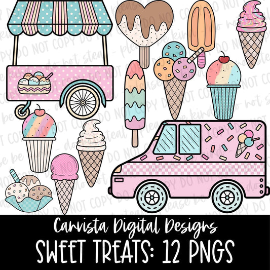 Sweet Treats Clipart Set