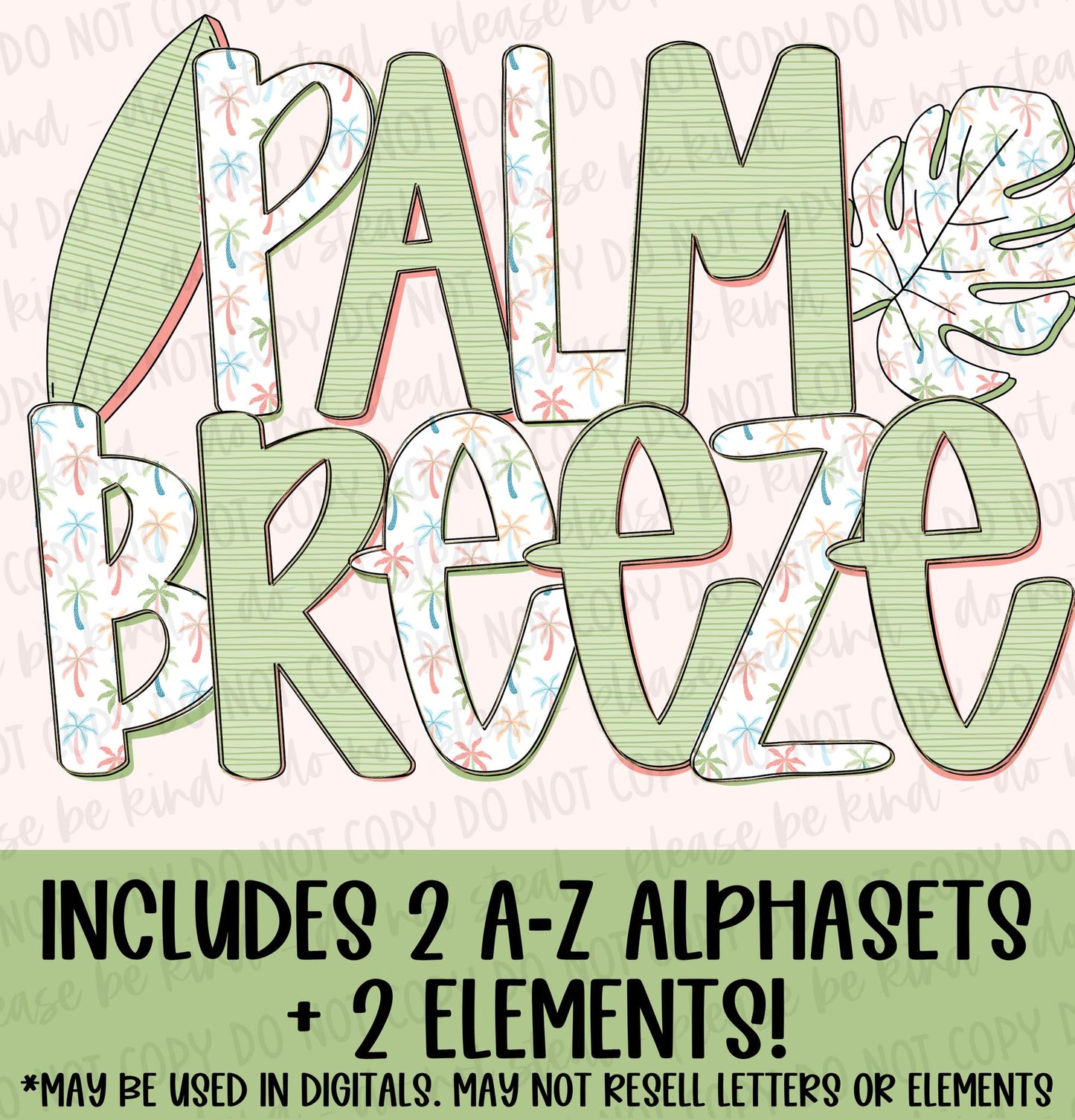 Palm Breeze Mini Alphaset