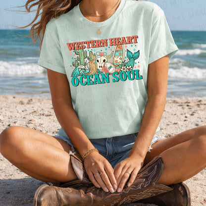 Western Heart Ocean Soul Digital Design