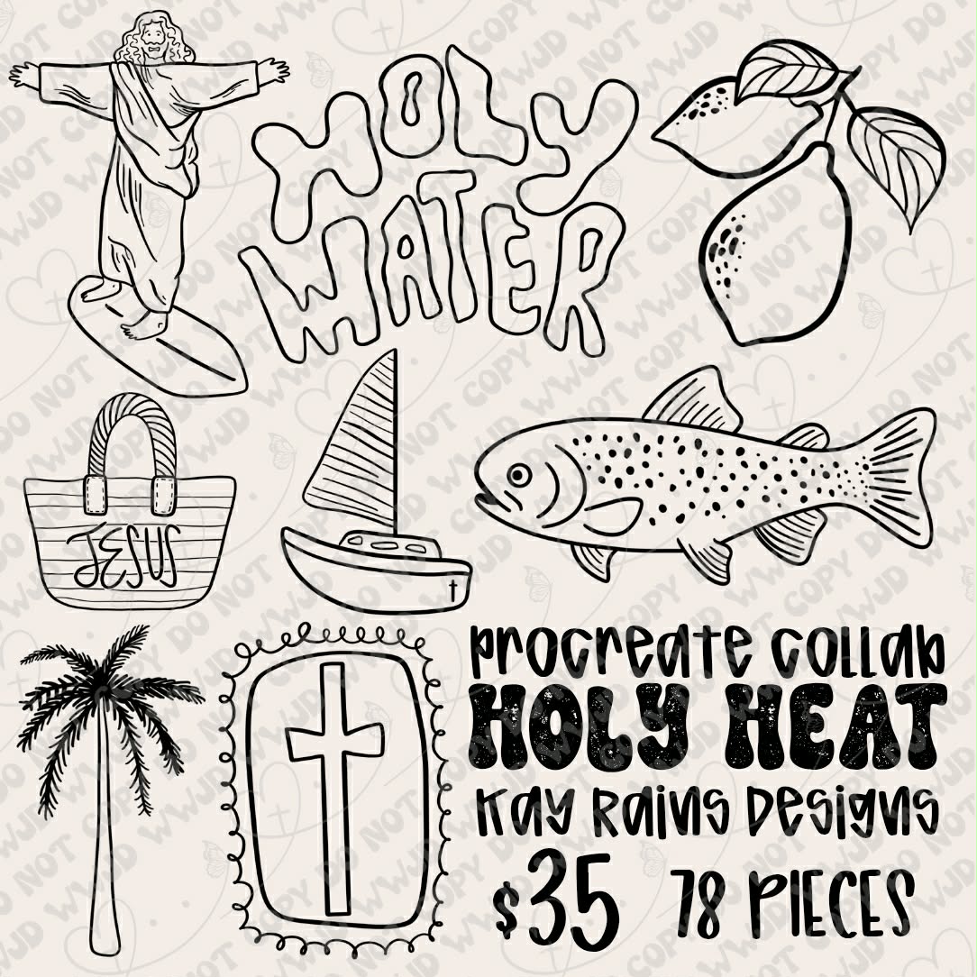 Holy Heat Procreate Stamp Collab