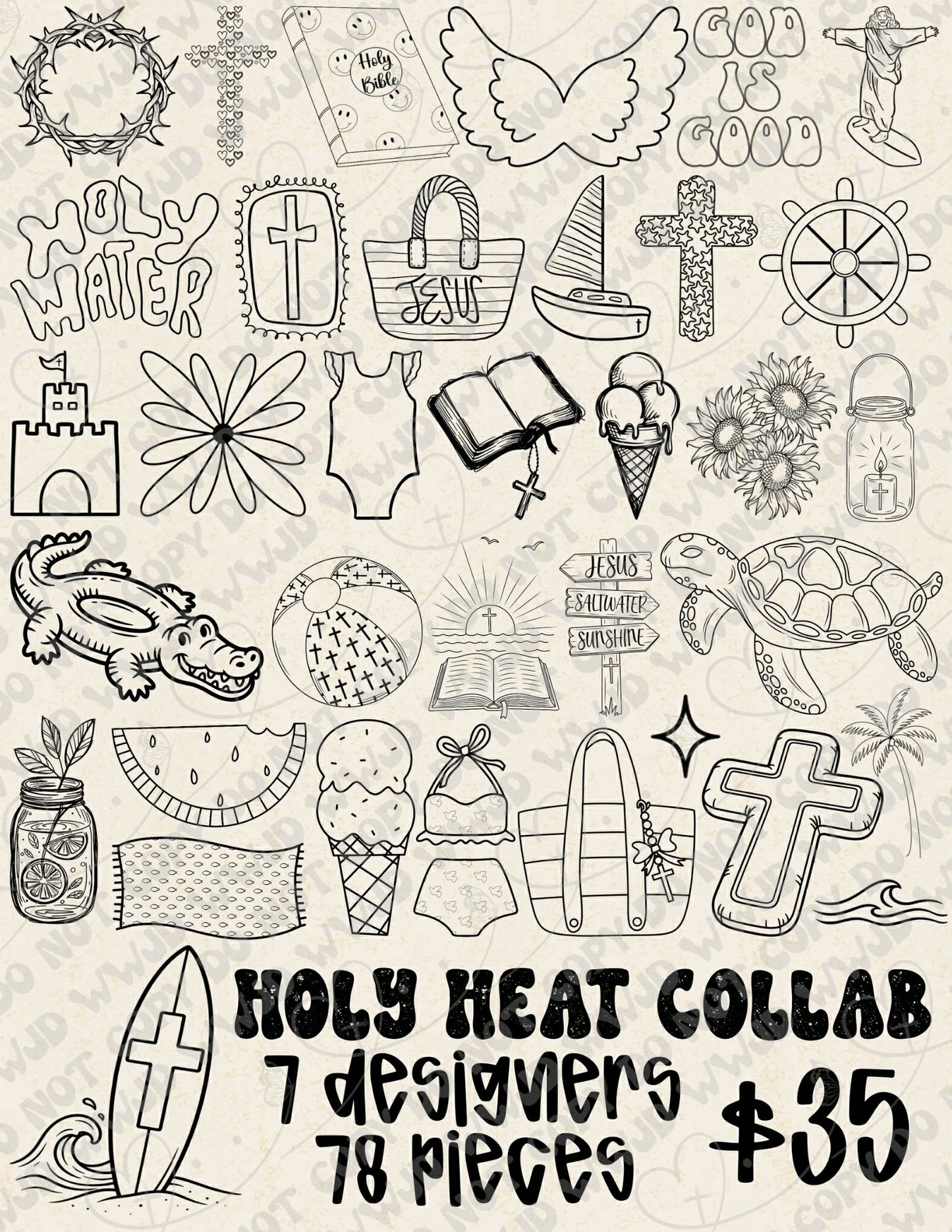 Holy Heat Procreate Stamp Collab