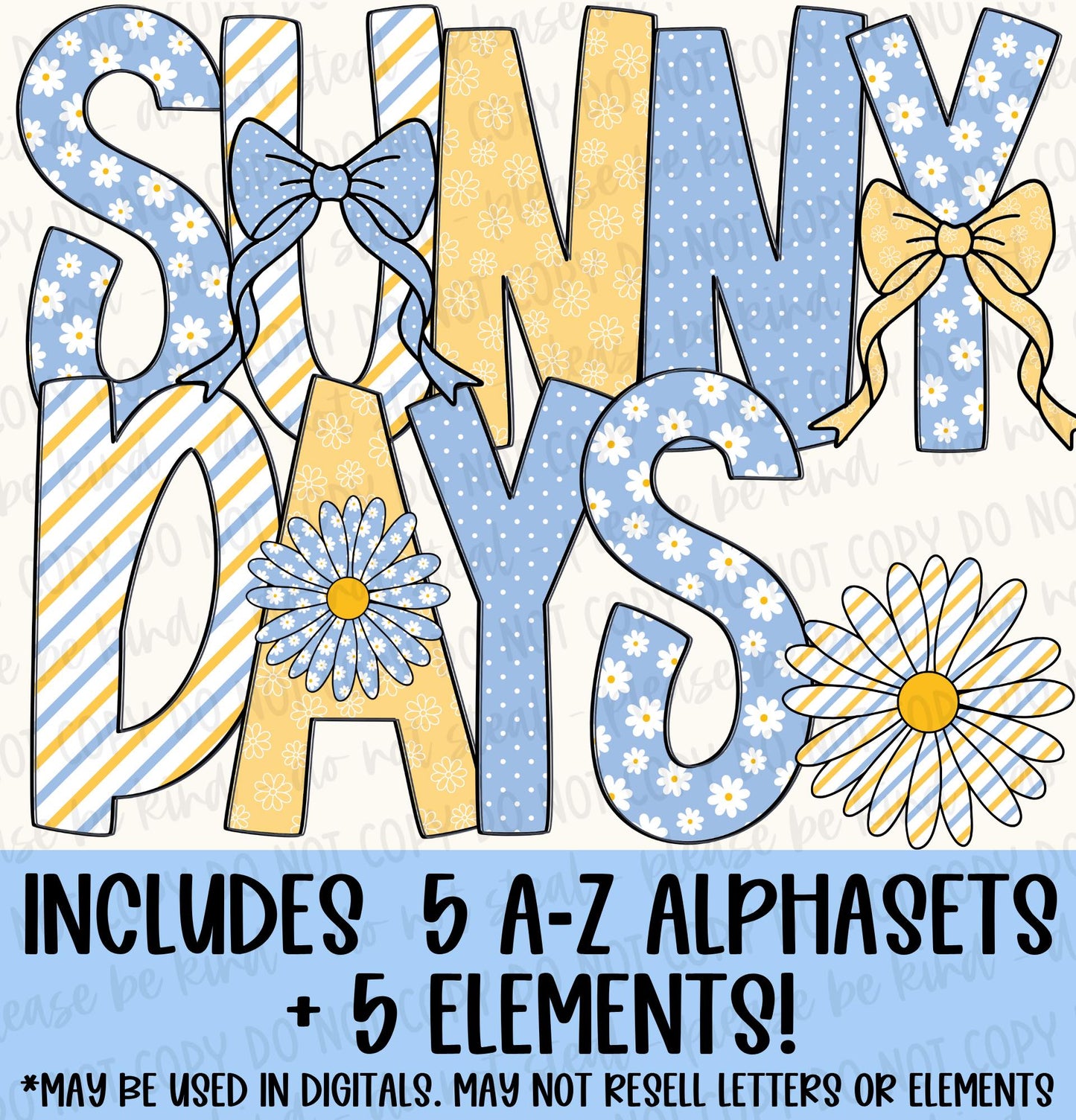 Sunny Days Alphaset