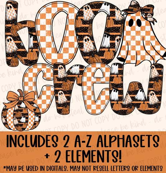 Boo Crew Mini Alphaset