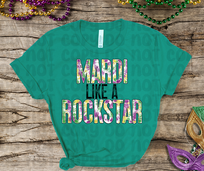 Mardi Like A Rockstar PNG File - Digital Design