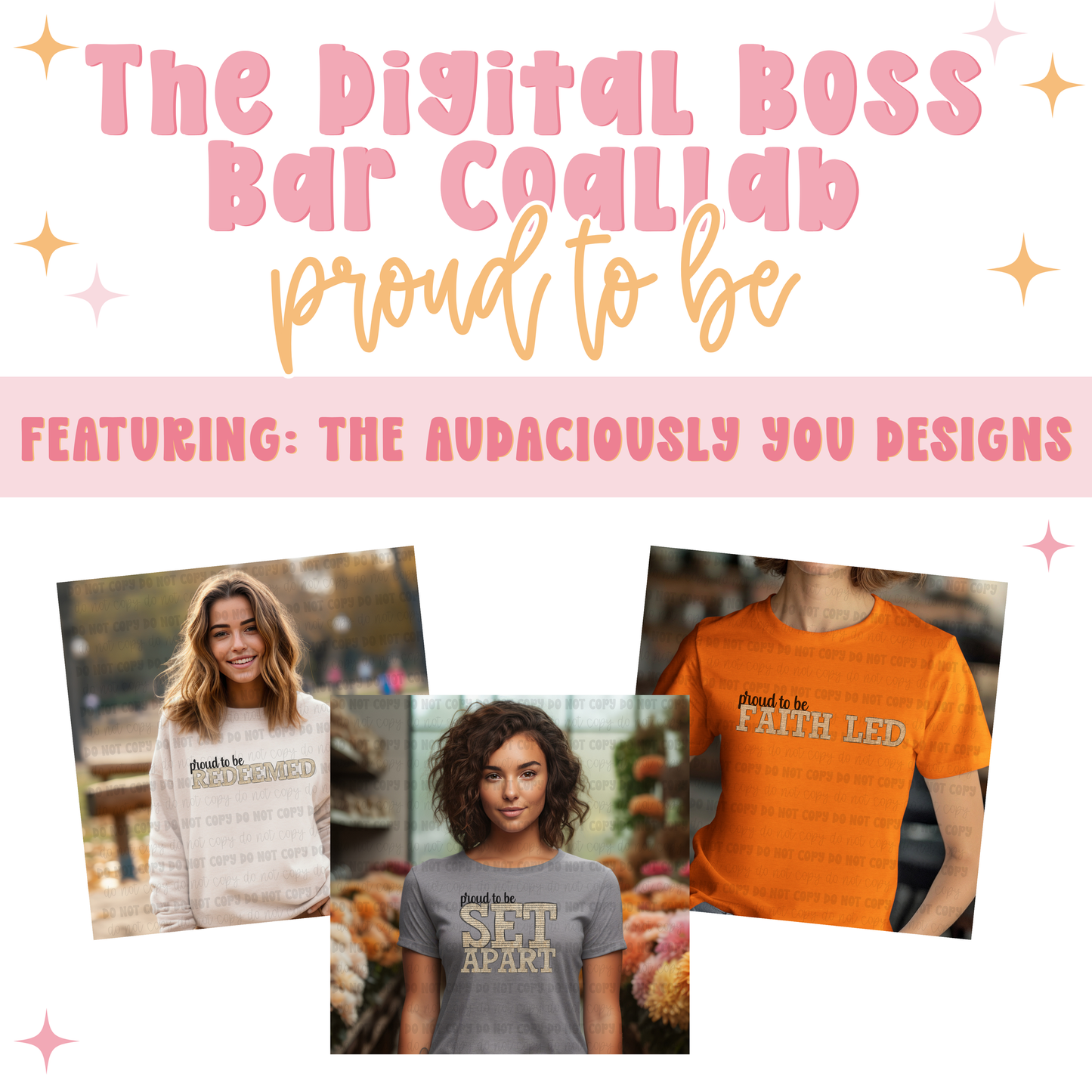 Proud To Be - The Boss Bar Designer Collab Bundle - Digital Designs