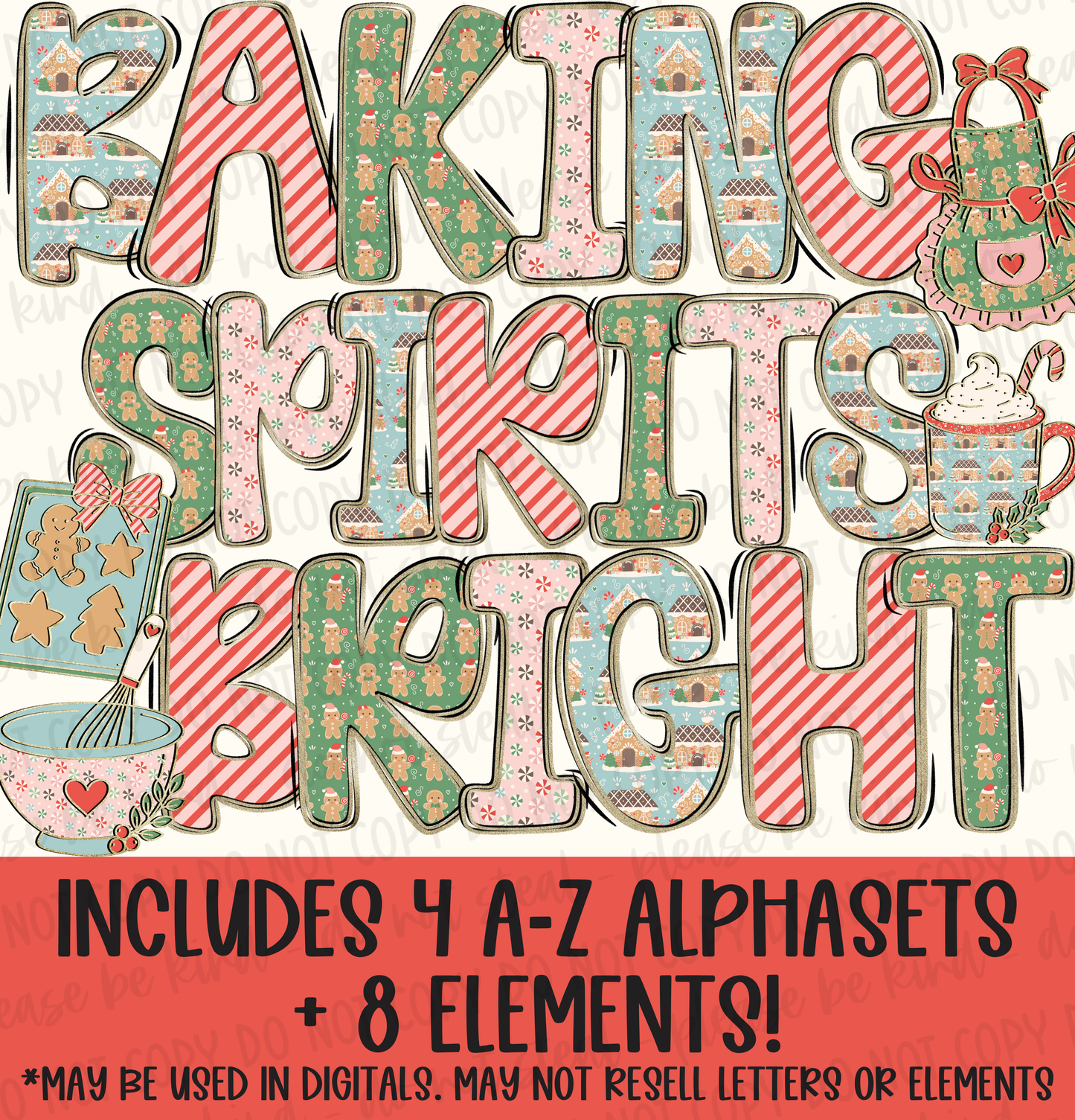 Baking Spirits Bright Alphaset