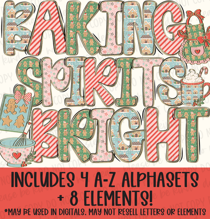Baking Spirits Bright Alphaset